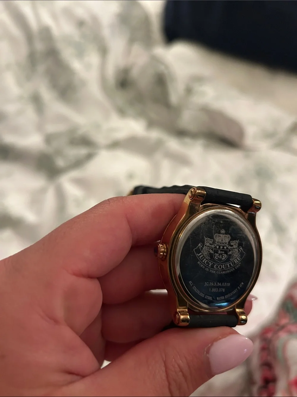 Juicy couture watch with Black Silicone Strap